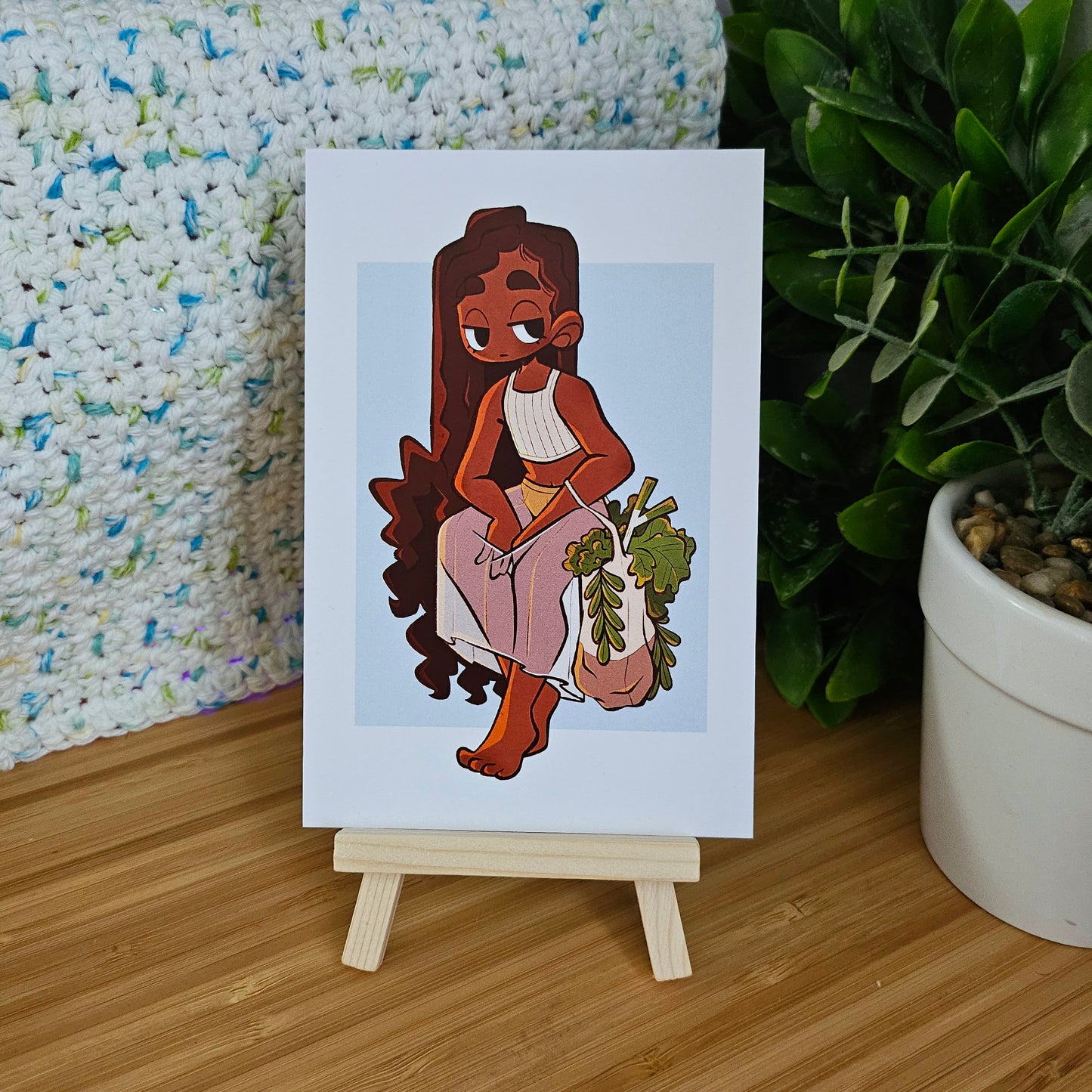 Grocery Girl Print