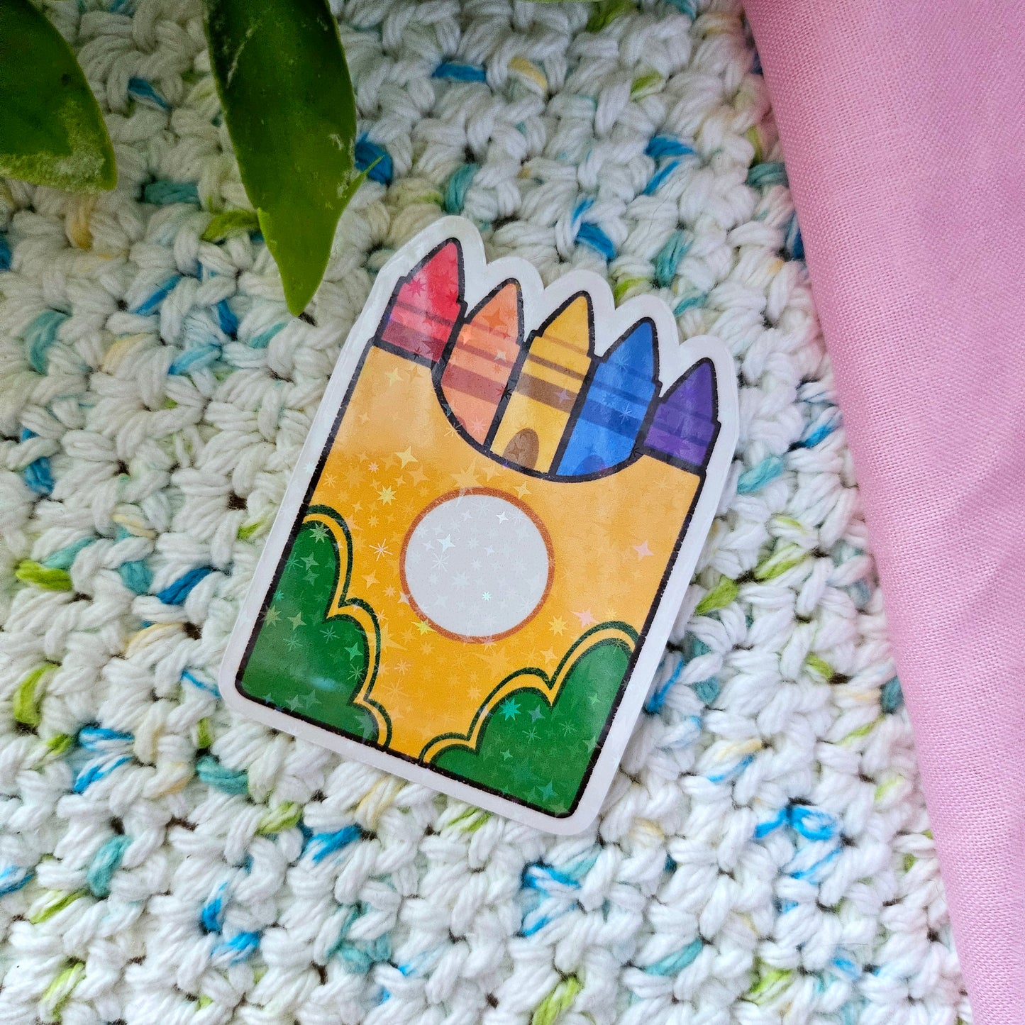 Crayon Box Holo Sticker