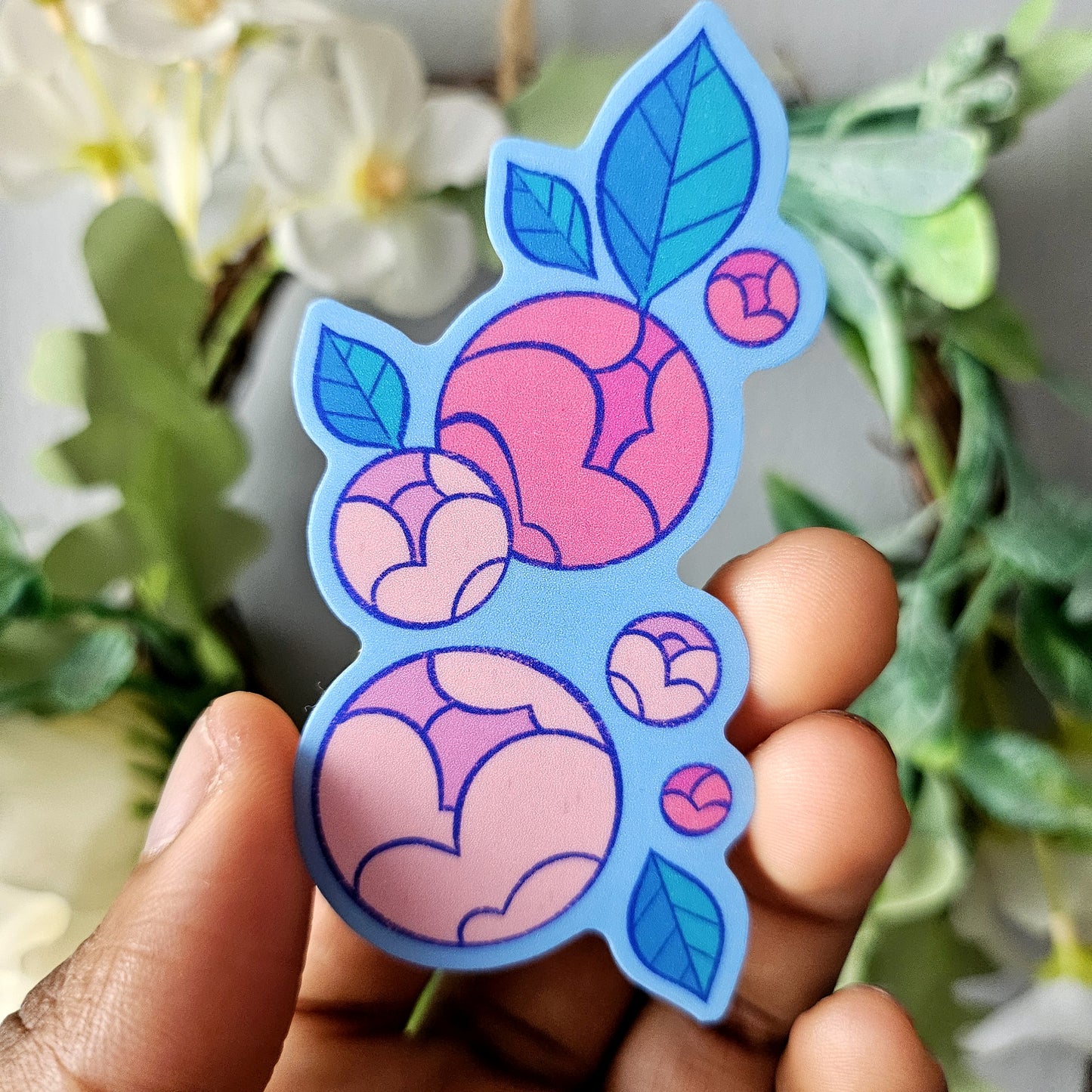 Peonies Matte Sticker