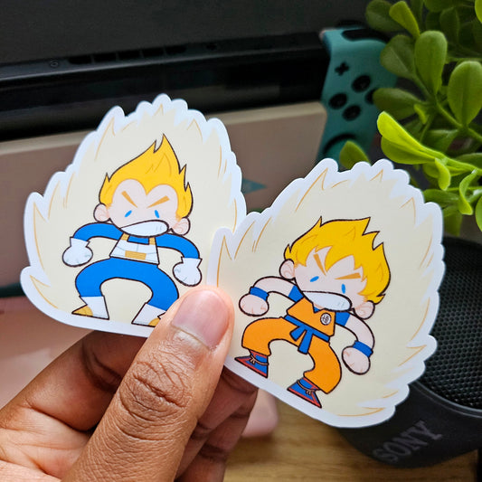 Strong Blonde Fighters Matte Sticker